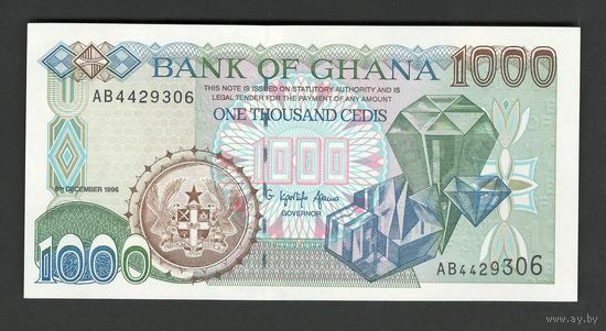 Гана 1000 седи 1996 года. Тип Р-29b. Состояние UNC