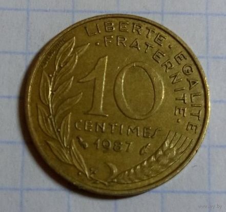 10 сантим 1987 Франция