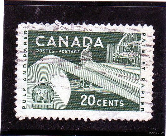 Канада. Ми-309. Целлюлозно-бумажная промышленность. 1956.