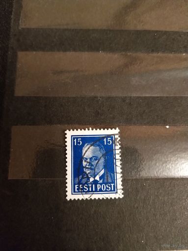 1940 Эстония Мих 158w оценка 4 евро президент Константин Патч (2-13)