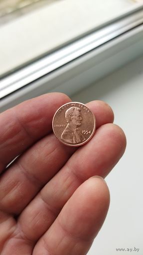 1 цент 1994 г.(б/б) США.