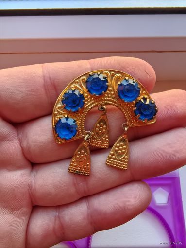 Брошь ссср кокошник