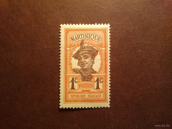 Французская Мартиника 1908 г. Молодая мартиниканка./03а/