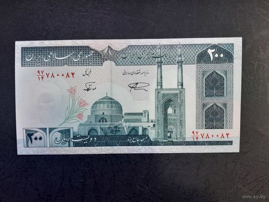 200 риалов 1985 года. Иран. UNC