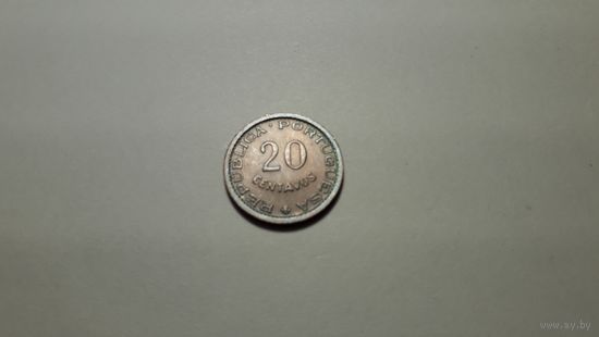 20 сентаво 1973 г. Португальская колония, Мозамбик. Внимательно читайте объявление.