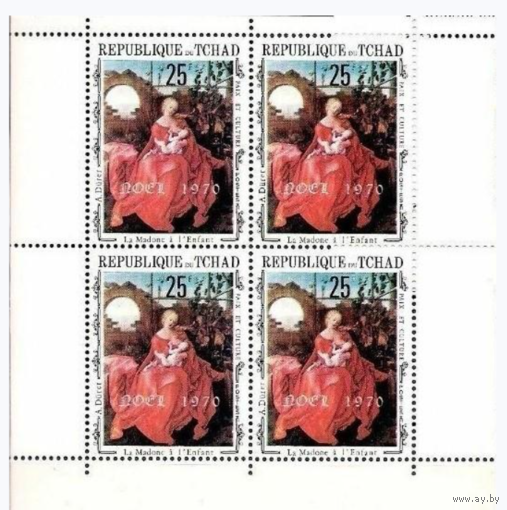 Чад - 1970г. - Рождество ЖИВОПИСЬ  MNH