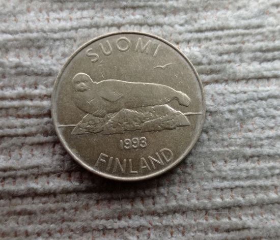 Werty71 Финляндия 5 марок 1993 Нерпа