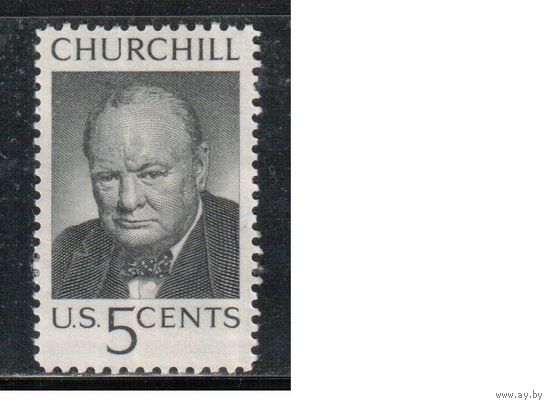 США-1965, (Мих.877),  *   , Личности, Черчилль (одиночка)