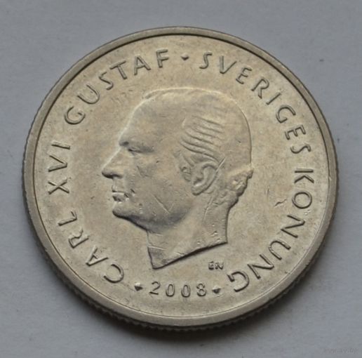 Швеция, 1 крона 2008 г.