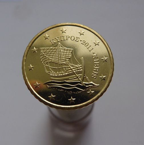 50 евроцентов 2011 Кипр UNC из ролла
