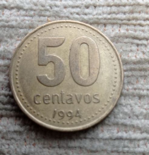Werty71 Аргентина 50 сентаво 1994