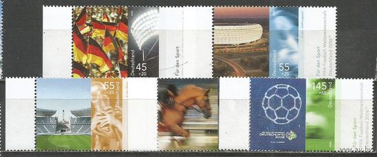 Германия. Спортивная помощь. 2006г. Mi#2517-21. Серия.
