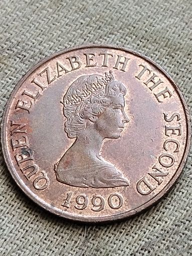 Распродажа - 2 пенса 1990г.,Елизавета 2,ДЖЕРСИ