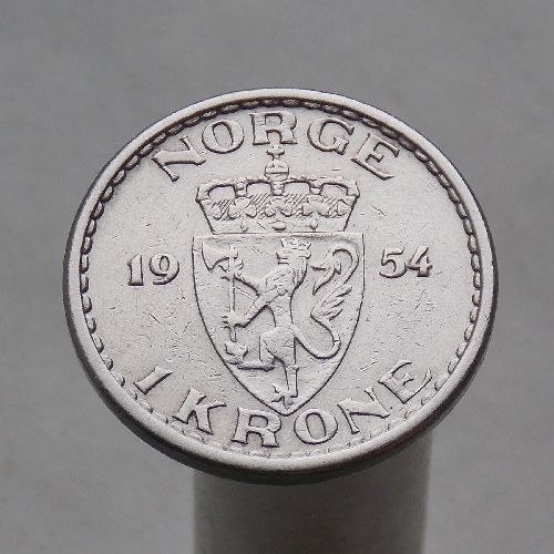 Норвегия 1 крона 1954