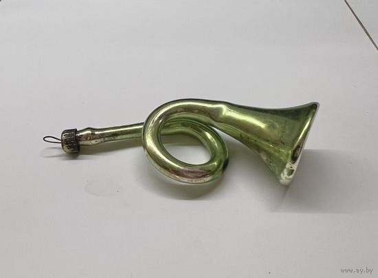 Елочная игрушка труба СССР