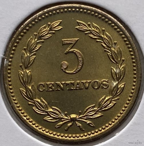 Сальвадор 3 сентаво 1974 г. В холдере