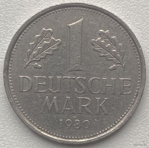 Германия 1 марка 1980 г. J