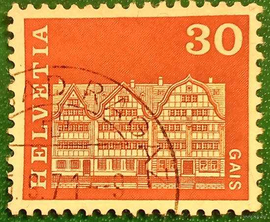 Швейцария 1968. Здание в коммуне Гайс в кантоне Аппенцелль-Ауссерроден