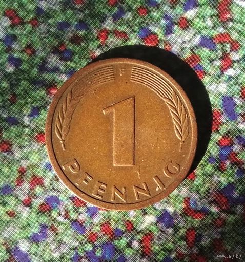 1 пфенниг 1980 года(F) Федеративная республика. Достойный сохран!