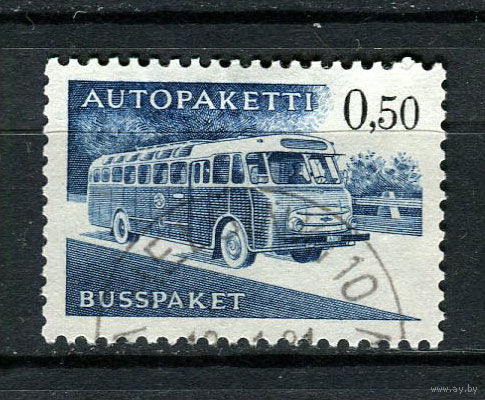 Финляндия - 1963 - Посылочная марка. Автобус 0,5М - [Mi.12ap] - 1 марка. Гашеная.  (Лот 78AB)