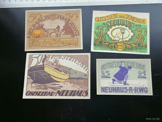 Германия-нотгельд  50.25 пфеннигов 1922  Neuhaus