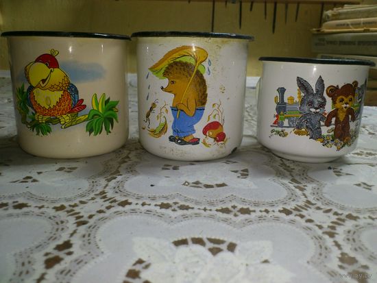 Кружка эмалированная. СССР. (одним лотом)