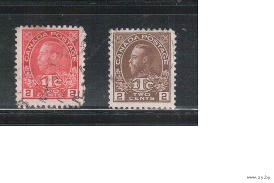 Канада-1916,(Мих.102-103)  гаш. , Стандарт,  (полная серия)