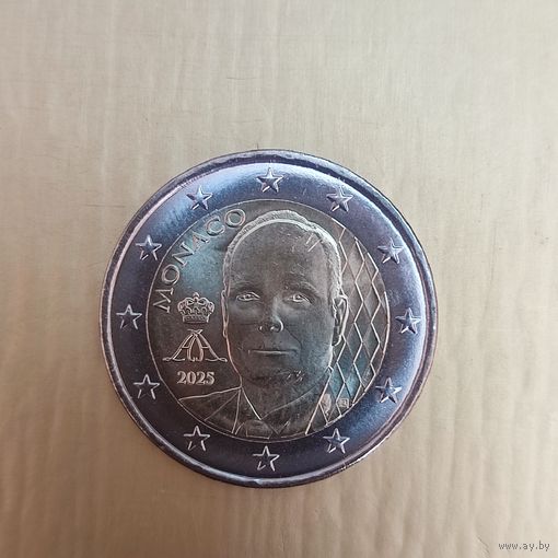 Монако 2 евро 2025г.
