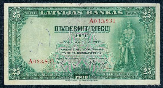 Латвия 25 лат 1938 год.