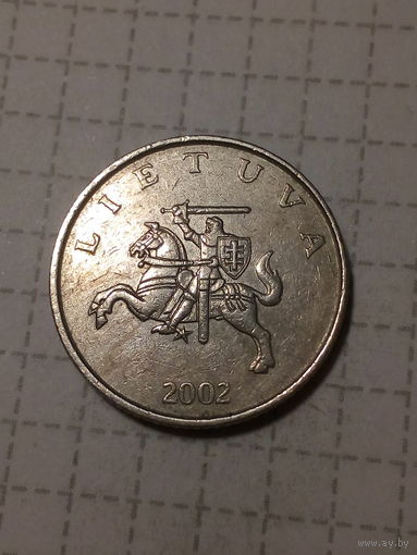 1 лит Литва 2002 год