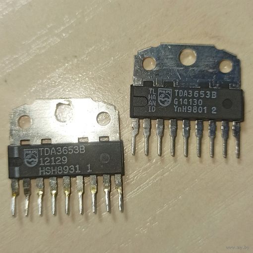 TDA3653B. Philips. Драйвер управления вертикальной кадровой разверткой ТВ. TDA3653