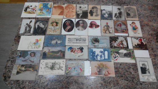 Старинные открытки - Bunkowsky, Bruning, Etoi,  Binder, Fuchs, Lenoir, Muller и др - Германия, США и др. - Postcards