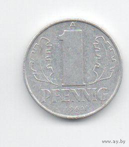 ГЕРМАНСКАЯ ДЕМОКРАТИЧЕСКАЯ РЕСПУБЛИКА 1 ПФЕННИГ 1960