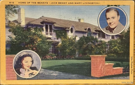 США Америка 1940s Home of the Bennys Jack Benny and Mary Livings США Америка чистая