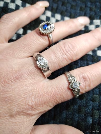 Кольцо серебро