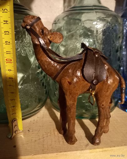 Ретро фигурка, статуэтка верблюда, папьемаше