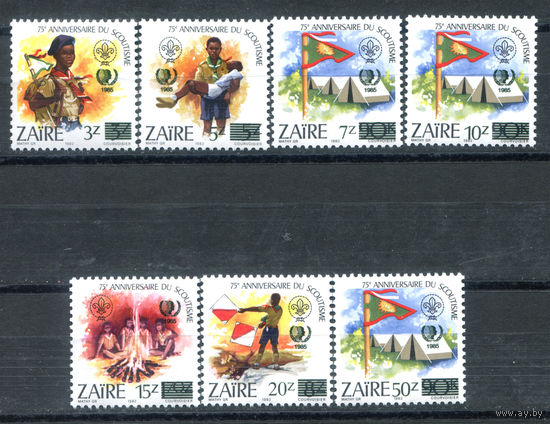 Конго (Заир) - 1985г. - Международный год молодёжи - полная серия, MNH [Mi 915-921] - 7 марок