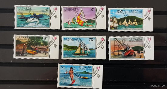ГРЕНАДИНЫ 1976 СПОРТ ПАРУСНИК ЯХТА РЕГАТА ГОНКА ПАЛЬМЫ МОРЕ ТУРИЗМ