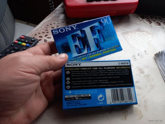 Аудиокассета SONY EF90 новая запечатанная