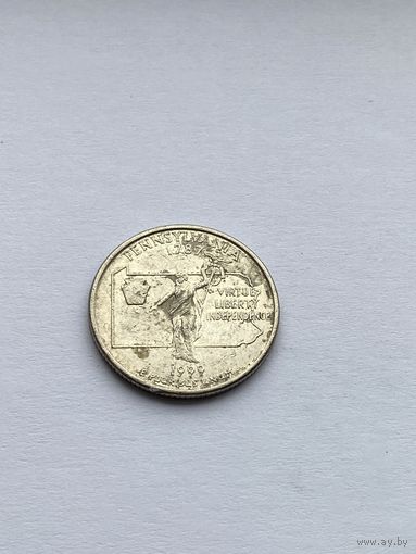 25 центов 1999 г. Пенсильвания, США
