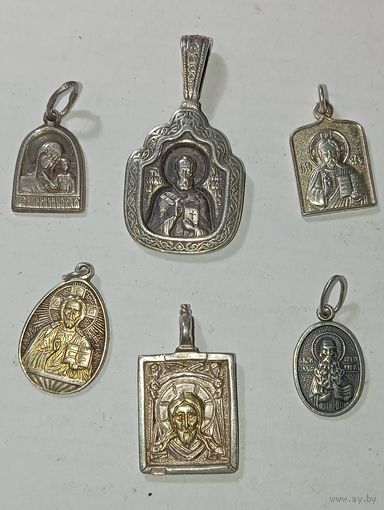Иконки и образки серебро 925 пробы , 21.5 грамм