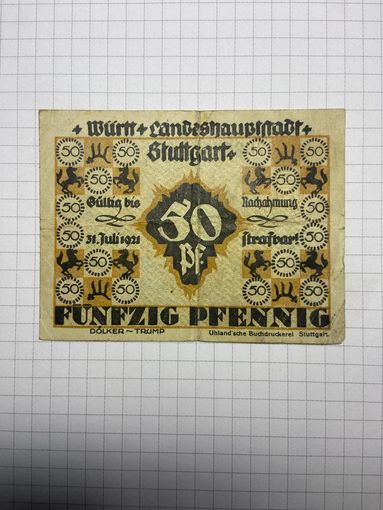 50 пфенигов (нотгельды) г. Германия.-2012