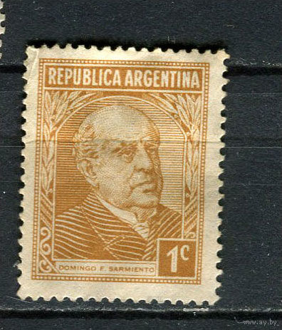 Аргентина - 1935/1946 - Доминго Фаустино Сармьенто 1С - [Mi.400] - 1 марка. Чистая без клея.  (Лот 20BZ)