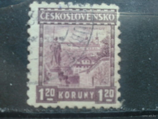 Чехословакия 1927 Стандарт монастырь концевая Михель 3,2 евро гаш.