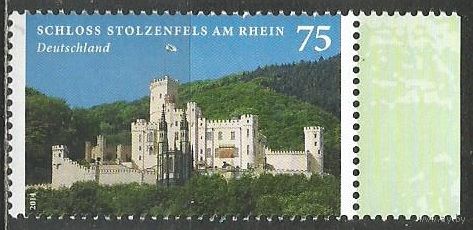 Германия. Замки. Штольценфельс на Рейне. 2014г. Mi#3049.