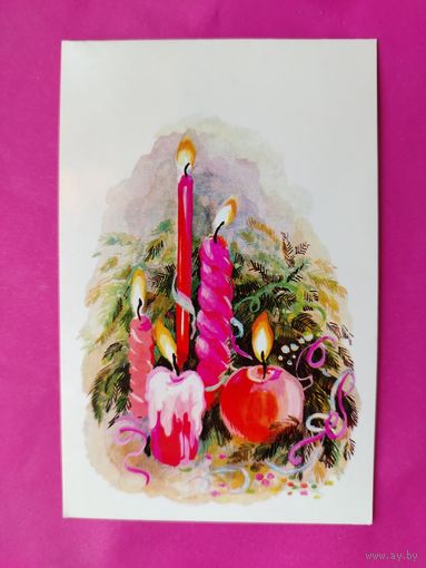 С новым годом! Чистая. Двойная. 1982 года. Алисова. 1774.