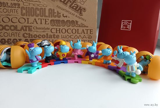 Бегемоты kinder киндер сюрприз 2024 года сафари парк на пазлах, новые