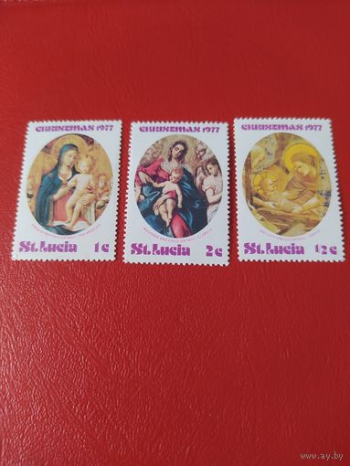 Сент Люсия серия марок 1977 г. Живопись.
