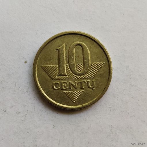 Литва 10 центов 2008 г.
