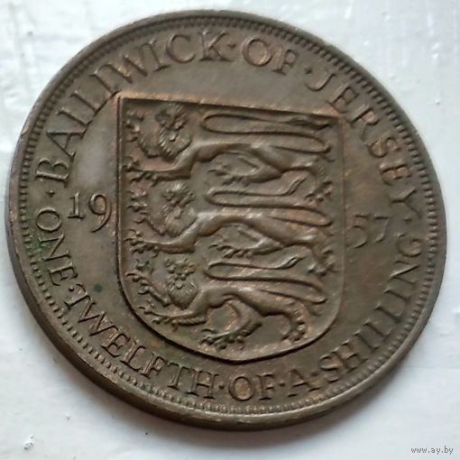 Джерси 1/12 шиллинга, 1957 1-10-7